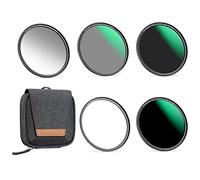 K&F CONCEPT 72mm 5-in-1 Magnetic Lens Filter Kit, Includes GND8+ ND8+ ND64+ ND1000+ Adapter Ring, Neutral Density Multi-Layer Coating HD Optical Glass &Waterproof Pouch (Nano-X Series)