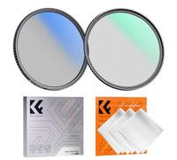 K&F Concept 72mm Black Diffusion 1/4 CPL Filter Set, Dreamy Cinematic Effect Mist CPL Polarising Filter Soft Glow Diffuser (Nano-K Series)