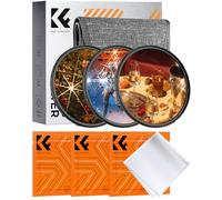 K&F CONCEPT 72mm Star Filter Kit, 4 Points 6 Points 8 Points Cross Star Special Effects Optical Glass Lens Filters (Nano-K Series)