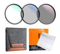 K&F Concept 72MM UV/CPL/ND Lens Filter Kit (3 Pieces) With 18 Multi-Layer Coatings, UV Filter + Polarizer Filter + Neutral Density Filter (ND4) + Lens Cleaning Cloth + Filter 3-Pouch for Camera Lens