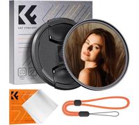 K&F CONCEPT 77mm Black Diffusion 1/4 Mist Filter Lens Cap Cinematic Effect