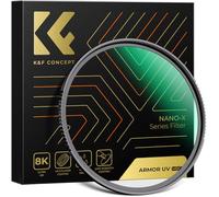 K&F CONCEPT 82mm UV Filter Armor UV Protection Strong Impact Resistance, 28-Layer Multi Coated HD Glass, Waterproof Ultraviolet Lens Protector Filter for DSLR Cameras (Nano-X Series)