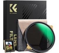 K&F CONCEPT 82mm Variable ND Filter ND2-32 1-5 Stops True Color Brass Frame
