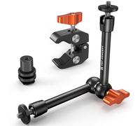 K&F CONCEPT 9.8" Magic Arm Clamp Kit with Cold Shoe Mount & 1/4" Screws