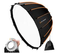K&F CONCEPT 90cm Bowens Mount Hexadecagon Quick Set-up Softbox | Soft Box with Honeycomb Grid, Double Diffusers & Carry Bag, for Studio Flash, Product Photography LD02