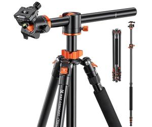 K&F CONCEPT 94 Inch Camera Tripod 4 Section Ultra High Aluminum Professional Detachable Monopod Horizontal Tripod with 360 Degree Ball Head Quick Release Plate for DSLR SLR Camera T254A8+BH-28L