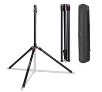 K&F CONCEPT Aluminum Heavy Duty Stand 7.5Ft/2.3m/90.55" Adjustable Lighting Tripod Stand for Reflectors, Softboxes, Photo Studio Speedlight, Max Load 8.8lbs/4KG