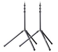 K&F CONCEPT Aluminum Light Stand 6.56Ft/2m/78.7" Adjustable Lighting Tripod Stand for Studio Light, Reflectors, Softboxes, Max Load 8.8lbs/4kg (2 Pack)