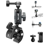 K&F CONCEPT Bike Motorcycle Handlebar Mount with 360° Swivel Dual Ball Head