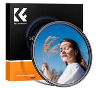 K&F Concept C-Series Black Diffusion Mist Effect 1/4 & CPL 2-in-1 Filter Optical Glass Circular Polarizing & Dreamy Soft Cinematic Effect Filter with 18-Layer Coating for Camera Lenses (62MM)
