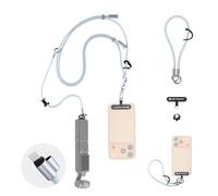 K&F CONCEPT Cable Lanyard Compatible with iPhone 17 Series, Adjustable Crossbody Wrist Strap Neck Strap Lanyard for Mobile Phones and Action Camera and Osmo Pocket 3 (Light Blue)