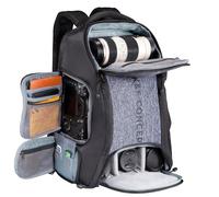 K&F Concept Camera Backpack,Camera Bags for Photographers 25L Large Capacity Camera Case with Raincover Camera Case 15.6 Inch Laptop Compartment Compatible for Canon/Nikon/Sony/DJI Mavic Drone Travel