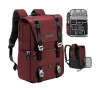 K&F CONCEPT Camera Backpack, Camera Bags for Photographers Large Capacity Camera Case with Raincover,15-15.6 Inch Laptop Compartment