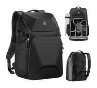 K&F CONCEPT Camera Backpack, DSLR/SLR/Mirrorless 20 L Photography Camera Bag 15-16 inch Waterproof Hardshell Case with Tripod Holder&Laptop for Canon/Nikon/Sony Camera and Accessories