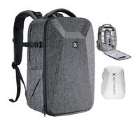 K&F CONCEPT Camera Backpack,Hardshell DSLR Photography Camera Bag Grey | 15-15.6 Inch Laptop Compartment Waterproof Camera Case Hard Shell Compatible with Canon/Nikon/Sony/Vlog/DJI Mavic Drone, B07