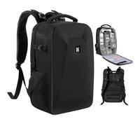 K&F Concept Camera Backpack,Hardshell DSLR Photography Camera Bag with 15-15.6 Inch Laptop Compartment Waterproof Camera Case Compatible for Canon/Nikon/Sony/DJI Mavic Drone