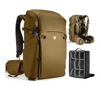 K&F Concept Camera Backpack, Large Capacity Camera Bag, Waterproof DSLR Camera Pack Extra Large Photography Bag (Khaki, Large)