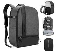 K&F CONCEPT Camera Backpack Professional DSLR Camera Bag Waterproof Photography Bag for DSLR Cameras 15 inch with Laptop/Tripod/Lenses Large Capacity Bag