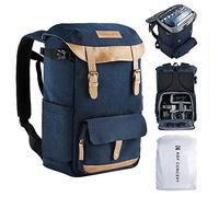 K&F Concept Camera Backpack Rolltop 20L Photo Backpack Waterproof Robust Fabric Backpack Bags for DSLR Camera Canon Nikon Sony Fujifilm Olympus and 15.6 Inch Laptop