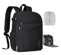 K&F Concept Camera Backpacks for Photographers Travel Bag for Tripod Camera Lence Accessory with laptop compartment and Rain Cover Waterproof