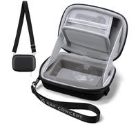 K&F CONCEPT Camera Case, Small Hard Shell Carrying Case for Digital Camera, Compact Protective Storage Bag (Black, Smal)