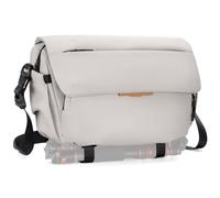 K&F CONCEPT Camera Sling Bag, Camera Bag for DSLR and Lenses, Single Shoulder Camera Case 2 in 1 Use for Everyday Crossbody Bag with Tripod Holder (White)