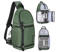 K&F Concept Camera Sling Bag for photographers, Professional 10L Waterproof Camera Shoulder Backpack for DSLR SLR Canon Nikon Sony Cameras