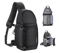 K&F Concept Camera Sling Bag for Photographers, Professional 12L Waterproof Shoulder Backpack for DSLR, SLR, Canon, Nikon, Sony Cameras