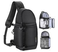 K&F Concept Camera Sling Bag for Photographers, Professional 12L Waterproof Shoulder Backpack for DSLR, SLR, Canon, Nikon, Sony Cameras
