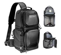 K&F CONCEPT Camera Sling Bag, Hardshell Camera Case with Tripod Holder