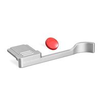 K&F CONCEPT Camera Thumb Grip with Red Shutter Button Compatible with FUJIFILM X100VI X100V, Silver