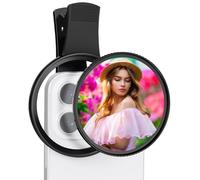 K&F CONCEPT Clip-on 67mm Black Diffusion 1/4 Filters Compatible with iPhone, Clip on Black-mist Effect Filter Compatible with iPhone, Optical Glass with Nano-Coating