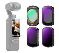 K&F Concept CPL, ND16 + ND64 + ND256 for DJI Osmo Pocket 3, 4-pack Magntic Polarizing ND Kit 28-Layer Coating Optical Glass