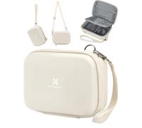 K&F Concept Digital Camera Case, Waterproof & Protective Small Camera Bag, Lightweight Camera Sling Bag with 2 Carrying Ways (White)