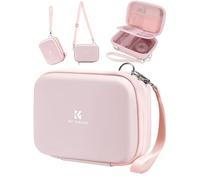 K&F Concept Digital Camera Case, Waterproof & Protective Small Camera Bag, Lightweight Camera Sling Bag with 2 Carrying Ways (Pink)