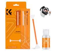 K&F CONCEPT Double Tipped 24mm APS Full Frame Sensor Cleaning Swab*10 + 20ml Cleaner, DSLR SLR Digital Camera Cleaning Swab for Reflex and Mirrorless Digital Camera CCD and CMOS Sensors
