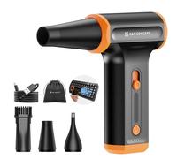 K&F CONCEPT Electric Air Duster- Compressed Air Duster PC Cleaner, 120000RPM Air Blower, Speed Adjustable Mini Blower with Fast Charging, Dust Blower for Computer, Keyboard, House, Outdoor and Car