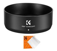 K&F Concept ES-65B Camera Lens Hood for Canon RF 50mm f/1.8 STM Lens, 43mm Bayonet Lens Hood, Reversible Sun Shade Lens Protector with Cleaning Cloth