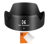 K&F Concept EW-60F Lens Hood for Canon RF-S 18-150mm F3.5-6.3 is STM and EF-M 18-150mm F3.5-6.3 is STM Lens, 55mm Bayonet Lens Hood, Reversible Sun Shade Lens Protector with Cleaning Cloth