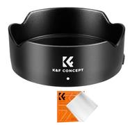 K&F Concept EW-65C Camera Lens Hood for Canon RF 16 mm F2.8 STM Lens, 43mm Bayonet Lens Hood, Reversible Sun Shade Lens Protector with Cleaning Cloth