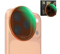 K&F CONCEPT FA301 Snap-On ND2-32 Filter for iPhone 17 Pro & Pro Max, 11.2g Ultra-Lightweight Variable ND Lens Filter with Snap-on Deco Mount, AGC Glass 28-Layer Coating - Orange