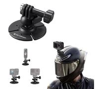 K&F CONCEPT Flexible Adhesive Sticky Helmet Mount for Action Camera | 1Pack 360° Flexible Car Helmet Holder Base Adapter for POV Vlog Compatible with GoPro Hero 8-13, Insta360 X6/X5/X4, 103AJ2