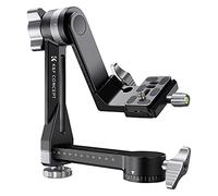 K&F Concept Professional Gimbal Head Heavy Duty Metal 360 Degree Panoramic Tripod Head with Standard 1/4'' Quick Release Plate and Bubble Level for Digital SLR Cameras Up to 20KG