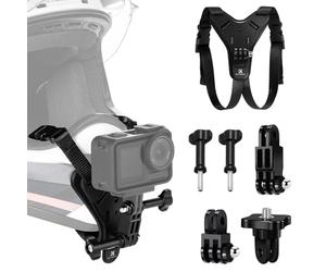 K&F CONCEPT Helmet Mount Strap, Dirt Bike Motorcycle Helmet Chin Mount