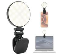 K&F CONCEPT LEDs Selfie Light, 3 Interface Modes, Rechargeable Phone Light
