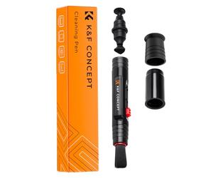 K&F CONCEPT Lens Cleaning Pen, Two-in-One Function with Cleaning Brushes & Carbon Tips, Suitable for Camera Lens and Filter Cleaning