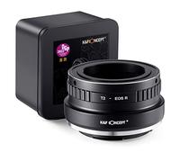 K&F CONCEPT Lens Mount Adapter T2-EOS R Manual Focus Compatible with T-Mount (T/T-2) Screw Mount SLR Lens to Canon EOS R Mount Camera Body