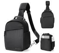 K&F CONCEPT Lightweight Camera Bag for Photographers Camera Sling Bag | for DSLR Mirrorless | with Tripod Holder, Quick Access & Custom Dividers, Men & Women, for Sony Canon Nikon,Black BS06