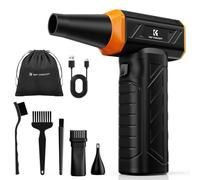 K&F Concept Long-Lasting Compressed Air Duster, 8000mAh-150min Endurance | 150000RPM | LED Light | 3 Gear Adjustable | Rechargeable Brushless Motor for Computer, Keyboard, Car, Home, Outdoor