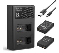 K&F Concept LP-E12 Batteries and Charger Set for Canon EOS M Battery Compatible with Canon M50 M100 M200 EOS M Cameras